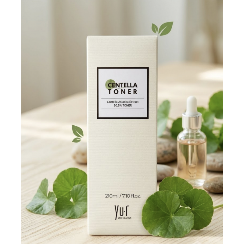 Слабокислотный тонер для лица с центелой YU.R Centella Toner, 210 мл