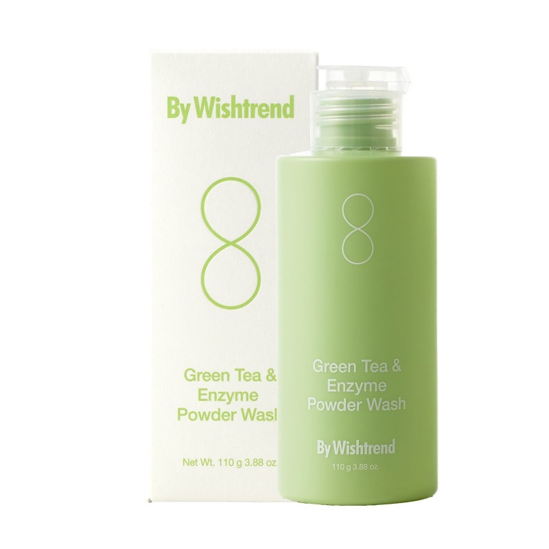 Энзимная пудра с ароматом матча By Wishtrend Green Tea & Enzyme Powder Wash, 110 г