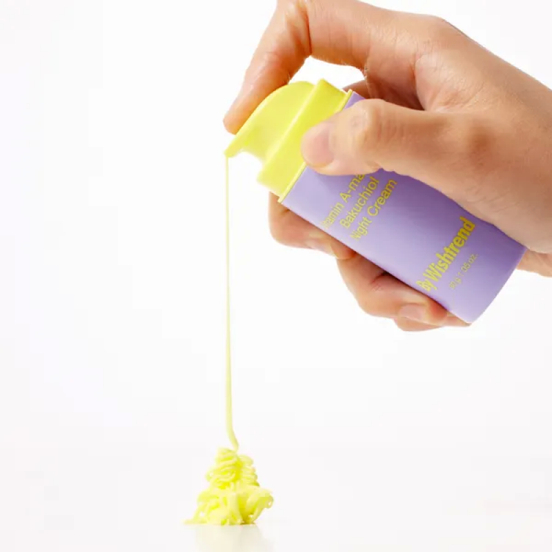 Нічний крем для обличчя з вітаміном А і бакучиолом By Wishtrend Vitamin A-mazing Bakuchiol Night Cream, 30мл