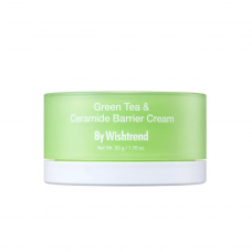 Восстанавливающий крем с зеленым чаем и керамидами By Wishtrend Green Tea & Ceramide Barrier Cream, 50 мл