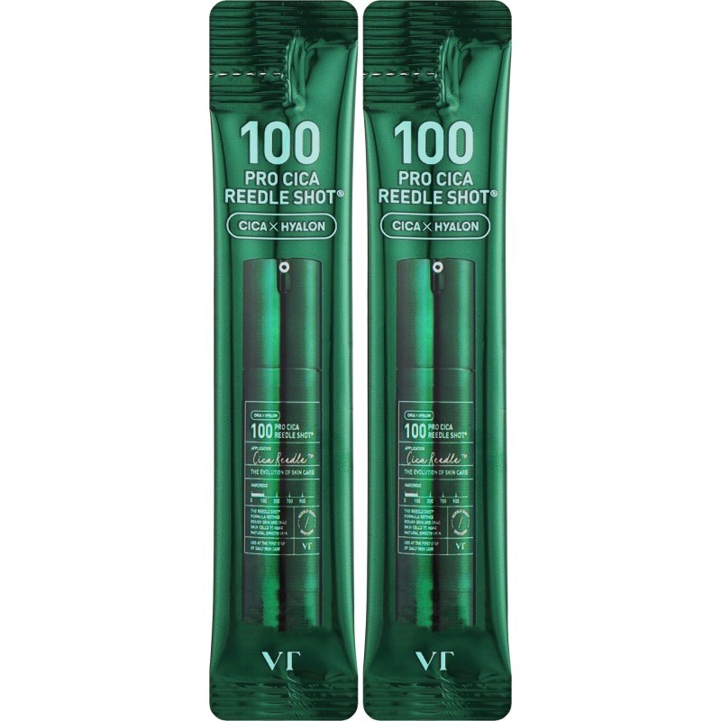 Набор сывороток с микроиглами для чувствительной кожи VT COSMETICS 100 Reedle Shot, 2 мл х 10 шт
