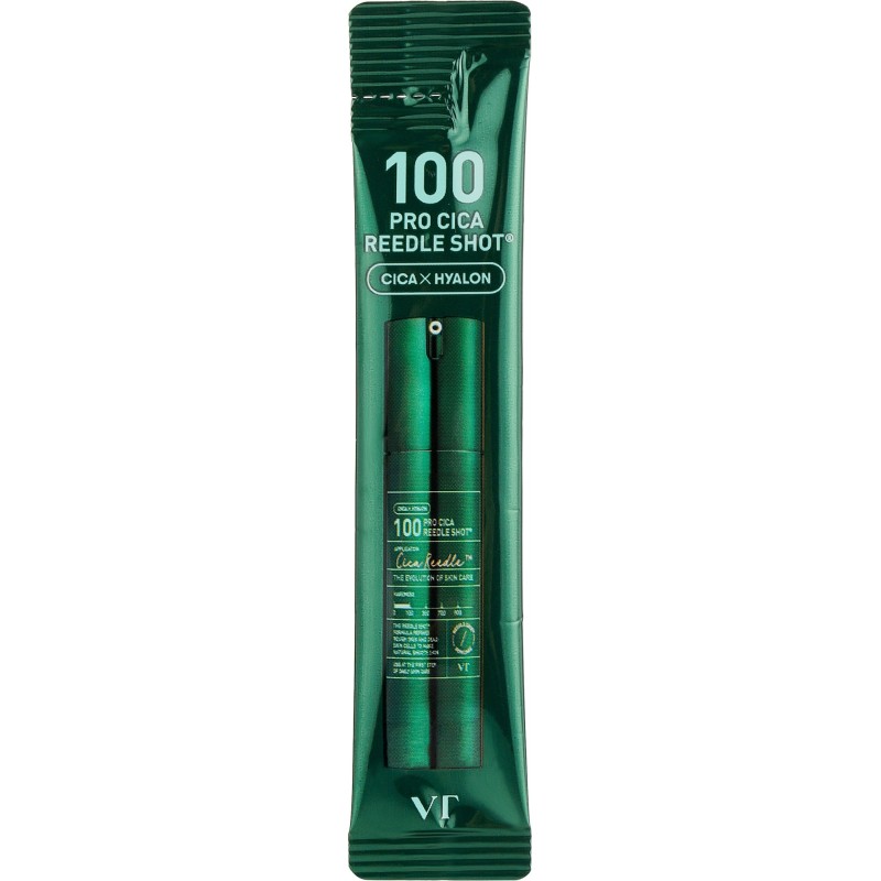 Набір сироваток з мікроголками для чутливої шкіри  VT COSMETICS 100 Pro Cica Reedle Shot, 2 мл х 10 шт