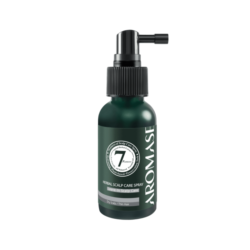 Незмивний лосьйон-спрей для зволоження та комфорту шкіри голови AROMASE Herbal Scalp Care Spray, 40 мл
