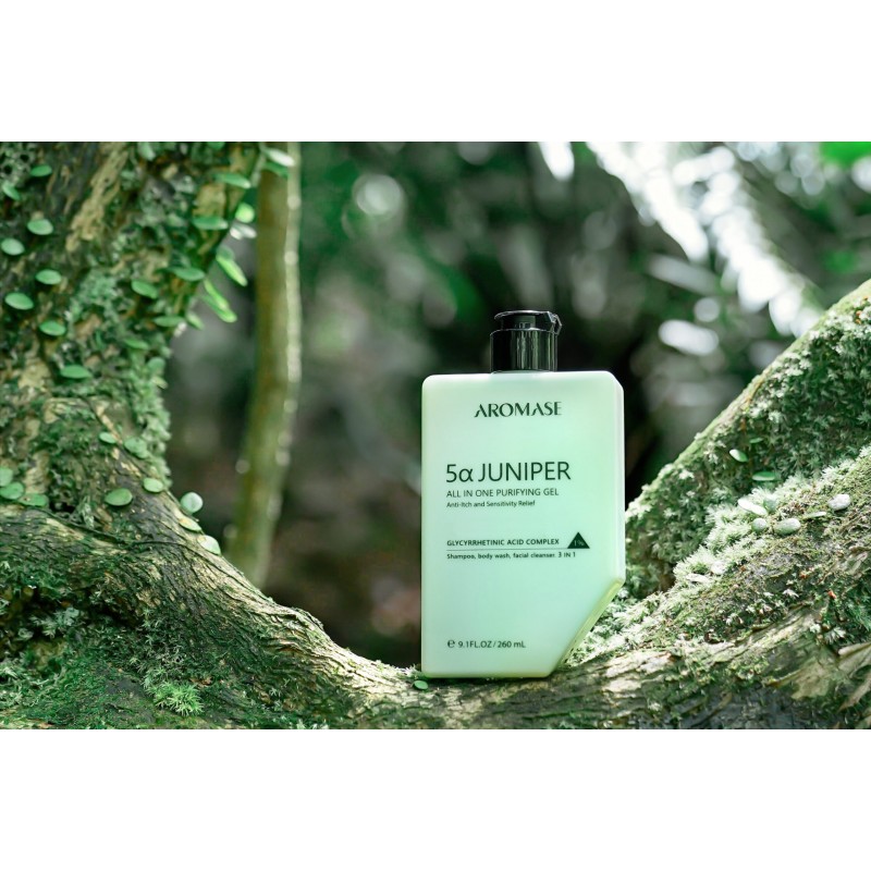 Очищувальний гель-шампунь 3в1 для волосся, тіла та обличчя AROMASE 5α Juniper Head-To-Toe Shampoo & Body Wash, 260 мл