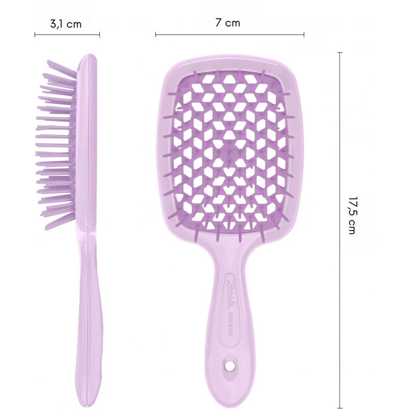 Розчіска для волосся JANEKE SUPERBRUSH small бузкова маленька