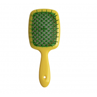 Щітка для волосся JANEKE SUPERBRUSH Standart лимонна із зеленим 
