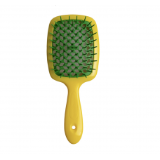 Щітка для волосся JANEKE SUPERBRUSH Standart лимонна із зеленим 