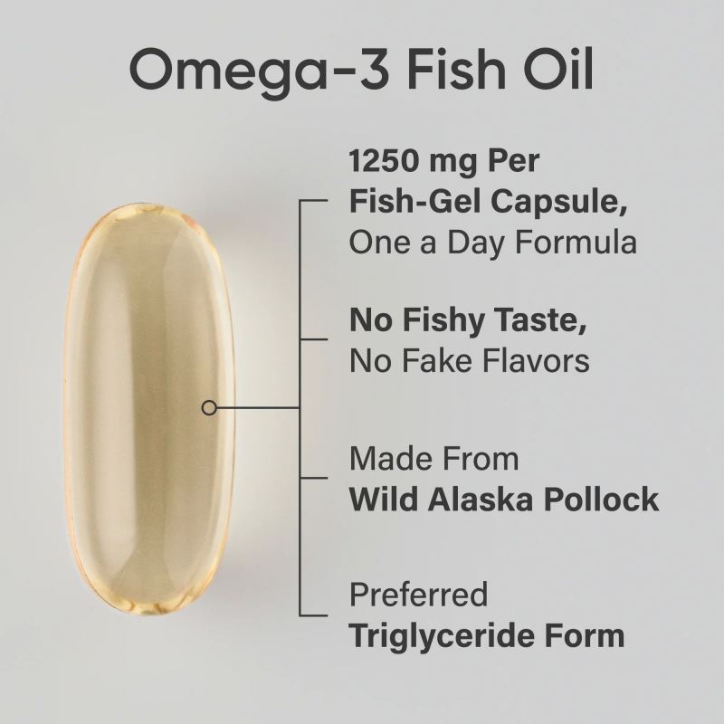 Риб' ячий жир потрійної сили з Омега-3 Sports Research Omega-3 Fish Oil Triple Strength 1250 мг 90 капсул