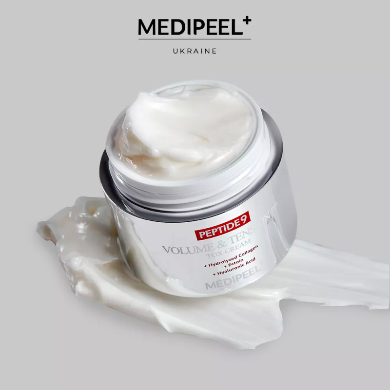 Антивозрастной крем на основе волюфиллина и пептидов MEDI PEEL Peptide 9 Volume & Tension Tox Cream Pro, 50 мл