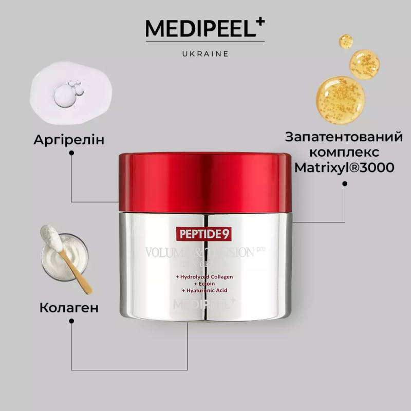 Антивозрастной крем на основе волюфиллина и пептидов MEDI PEEL Peptide 9 Volume & Tension Tox Cream Pro, 50 мл