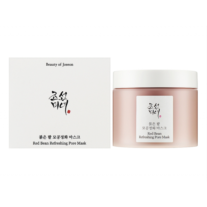 Маска на основе бобов освежающая, очищающая, сужающая поры  BEAUTY OF JOSEON Red Bean Refreshing Pore Mask, 140 мл