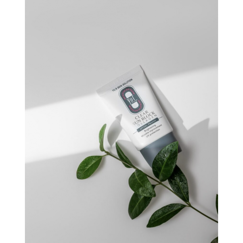 Солнцезащитный крем YU.R Clear Sun Block Collagen SPF 50+++, 30 мл