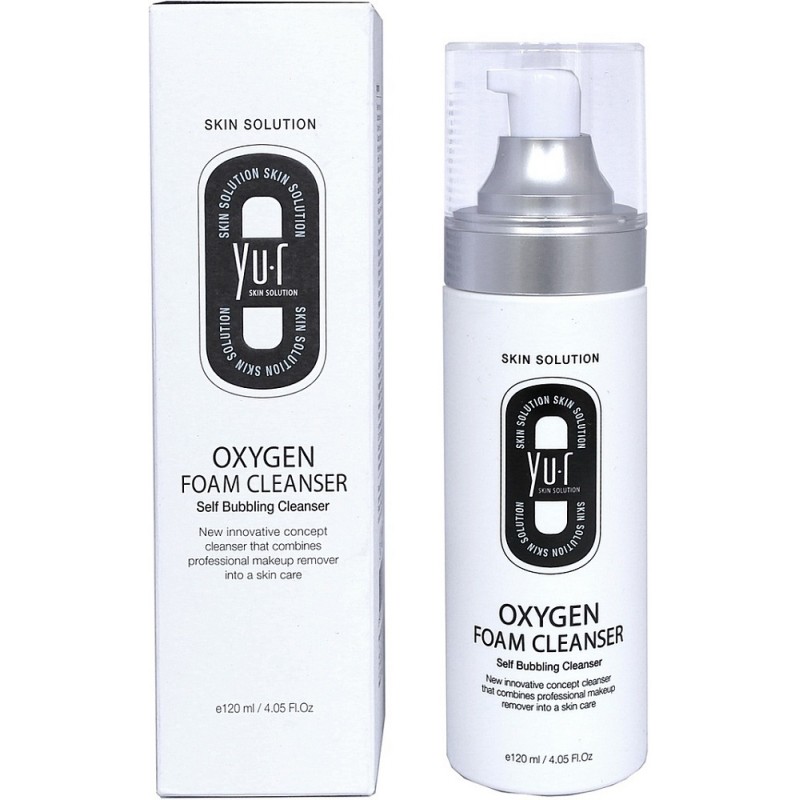 Інноваційна киснева пінка для вмивання YU.R Skin Solution Oxygen Foam Cleanser, 120 мл