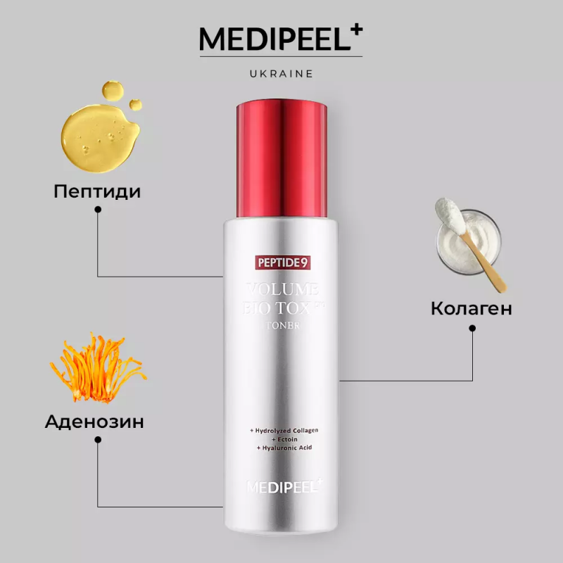 Пептидный тонер-бустер с матриксилом MEDI PEEL Peptide 9 Volume Bio Tox Toner Pro, 250 мл