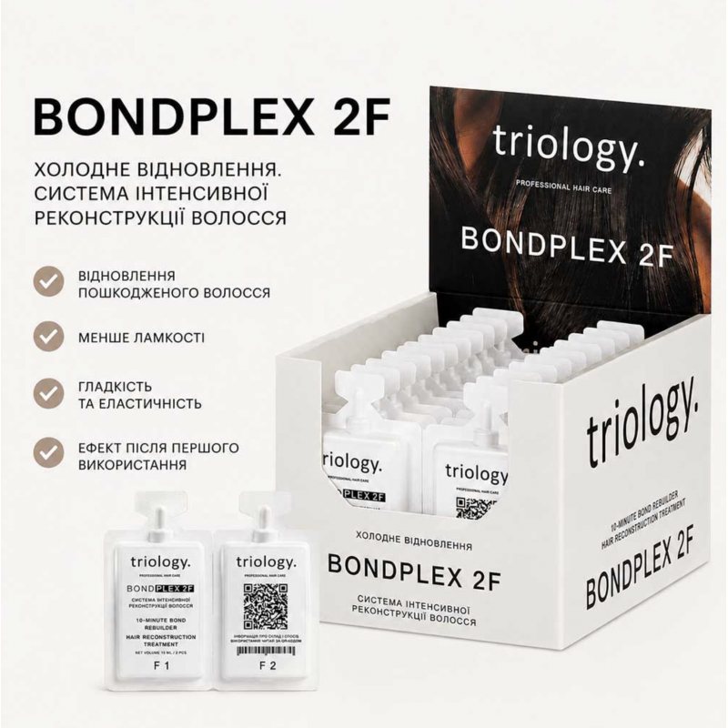 Система интенсивной реконструкции волос Triology BONDPLEX F1+F2, 1 процедура