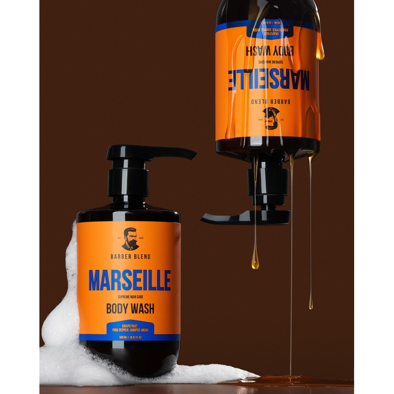 Парфюмированный гель для душа BARBER BLEND Marseille для мужчин, 500 мл