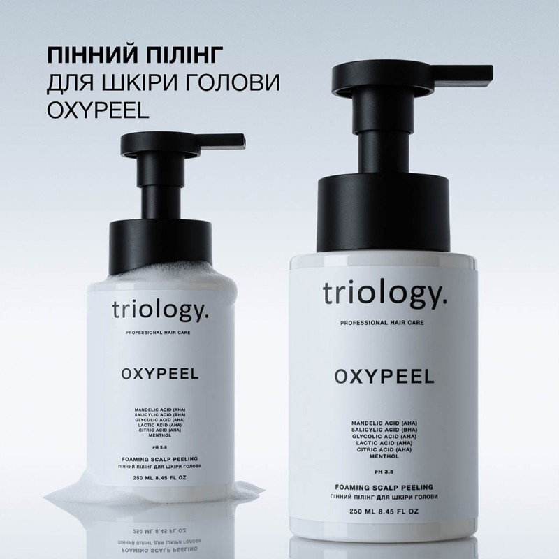 Пенный пилинг для кожи головы Triology Oxypeel, 250 мл