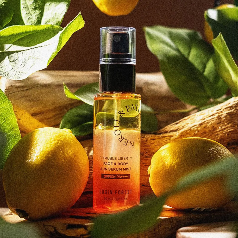Сонцезахисний серум-міст для обличчя і тіла LOGIN FOREST Citruble Liberty Face & Body Sun Serum Mist SPF50+ PA++++, 50 мл