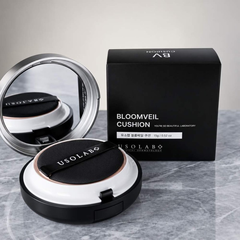 Тональный кушон USOLAB Bloomveil Cushion с полинуклеотидами, 15 г