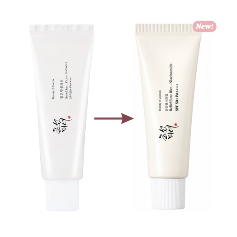 Сонцезахисний крем із ніацинамідом та екстрактом рису BEAUTY OF JOSEON Relief Sun : Rice+Niacinamide, 50 мл