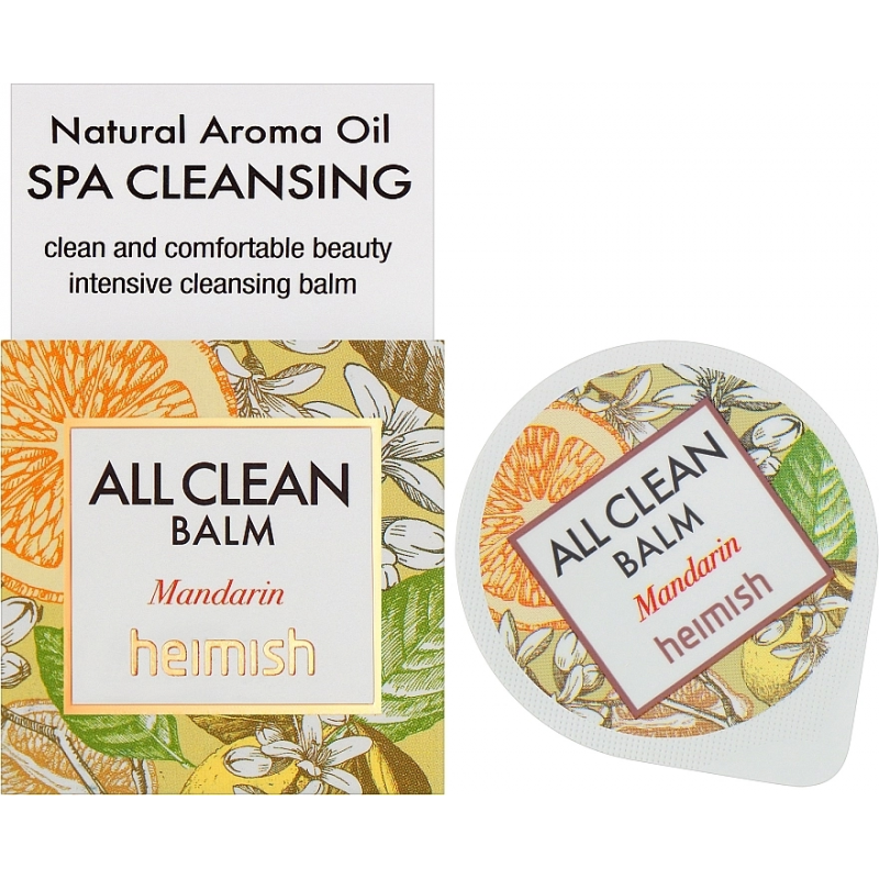 Бальзам для зняття макіяжу з мандарином HEIMISH All Clean Balm Mandarin, ПРОБНИК 5 мл
