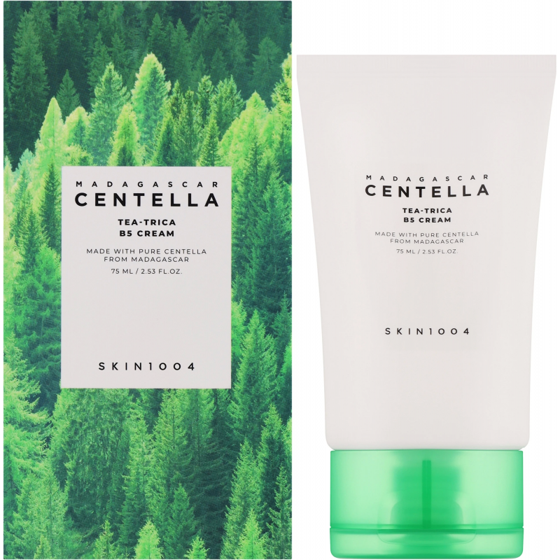 Заспокійливий гель-крем з чайним деревом та вітаміном B5 SKIN1004 Madagascar Centella Tea-Trica B5 Cream, 75 мл