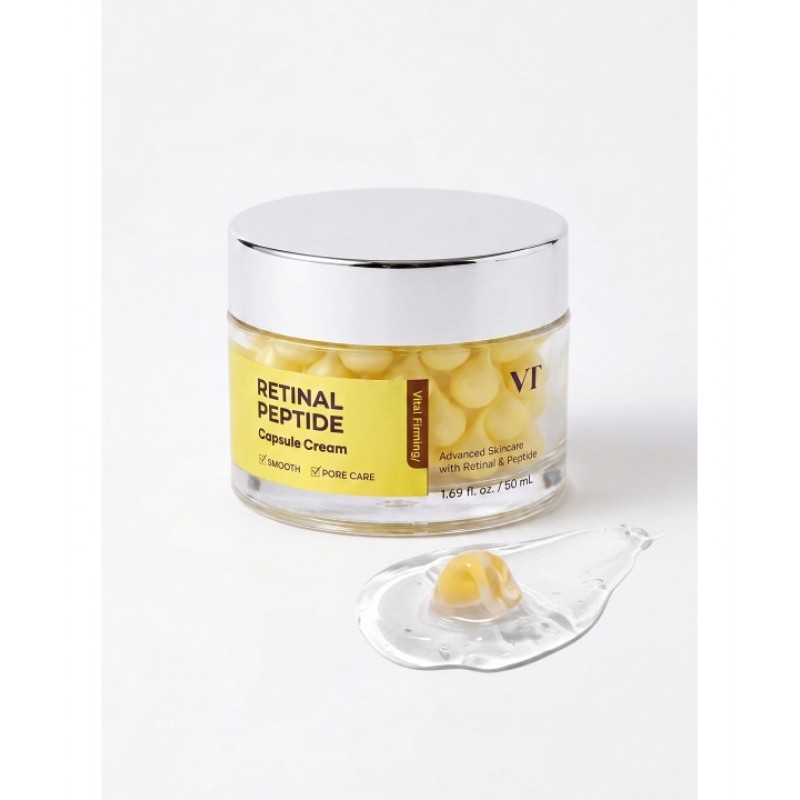 Капсульный крем с ретиналем и пептидами  VT COSMETICS Retinal Peptide Capsule Cream, 50 мл