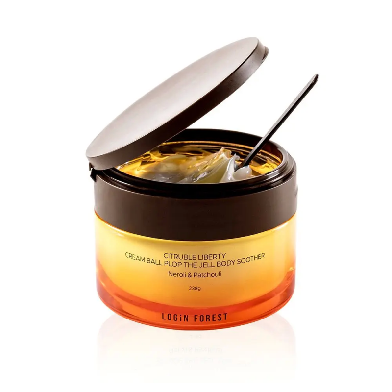 Крем-гель для тіла з ароматом неролі та пачулі LOGiN FOREST Citruble Liberty Cream Ball Plop The Jell Body Soother, 238 г