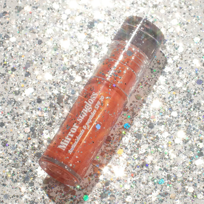 Блиск для губ з SPF HUGS Mirror Sungloss Sparkling Bellini SPF 20+ PA++