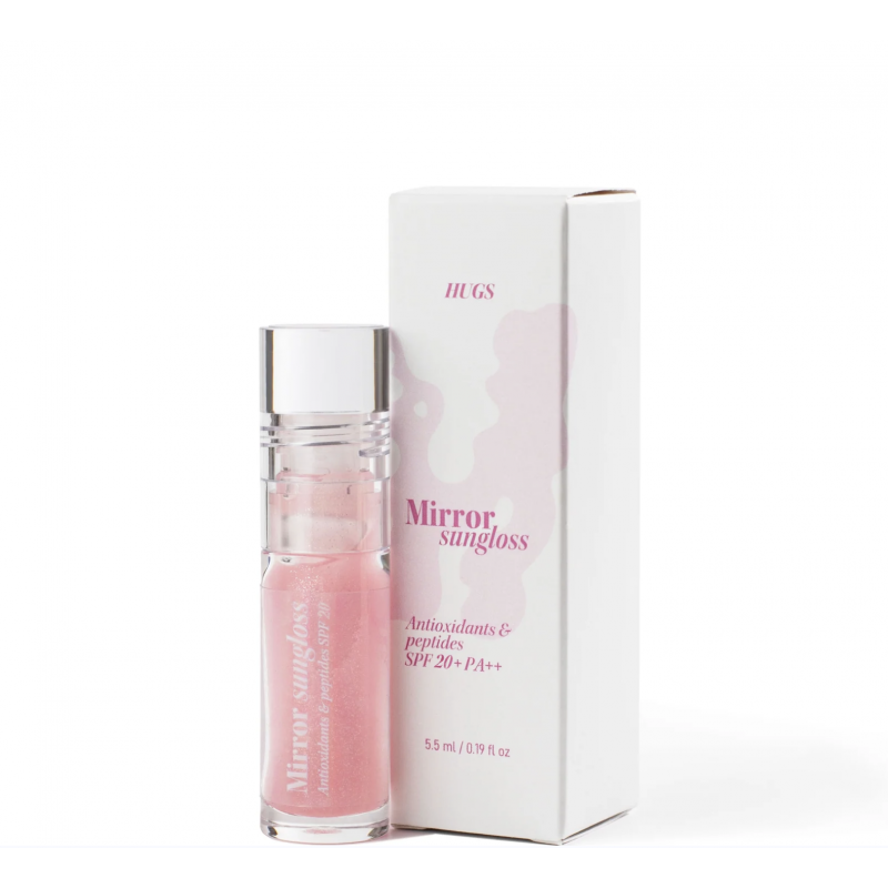 Блиск для губ з SPF HUGS Mirror Sungloss Heated Cherry SPF 20+ PА++
