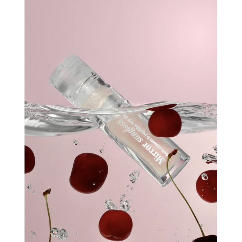 Блиск для губ з SPF HUGS Mirror Sungloss Heated Cherry SPF 20+ PА++