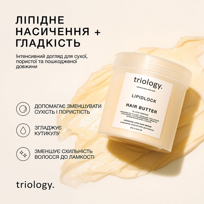 Интенсивный липидный баттер для волос Triology LIPIDLOCK, 250 г