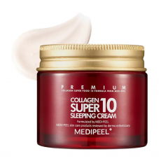 Ночной омолаживающий крем для лица MEDI-PEEL Collagen Super 10 Sleeping Cream, 70 мл