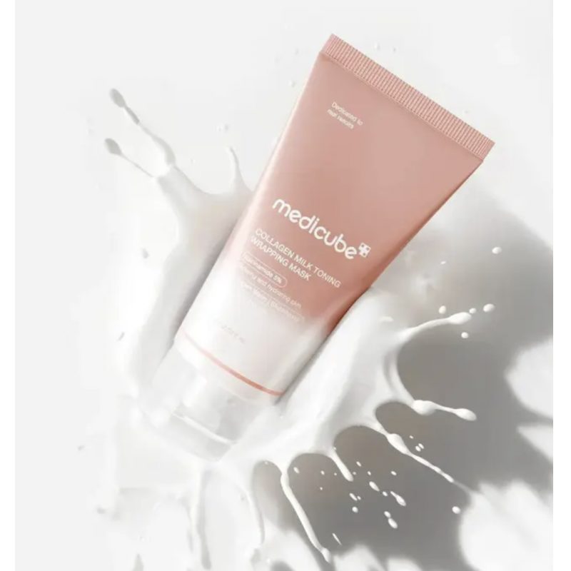 Тонізуюча колагенова маска-плівка для обличчя Medicube Collagen Milk Toning Wrapping Mask, 75 мл
