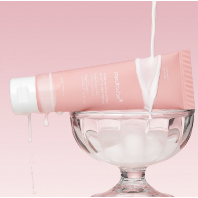 Увлажняющий крем для лица с полинуклеотидами и гиалуроновой кислотой Medicube PDRN Pink Hyaluronic Moisturizing Cream, 50 мл