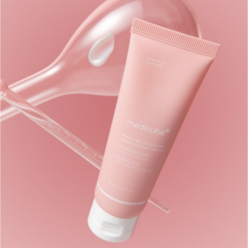 Увлажняющий крем для лица с полинуклеотидами и гиалуроновой кислотой Medicube PDRN Pink Hyaluronic Moisturizing Cream, 50 мл
