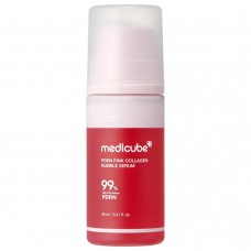 Відновлювальна бульбашкова сироватка для шкіри обличчя Medicube PDRN Pink Collagen Bubble Serum, 95 мл