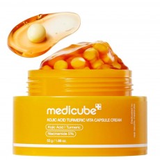 Осветляющий капсульный крем для лица Medicube Kojic Acid Turmeric Vita Capsule Cream, 53 г
