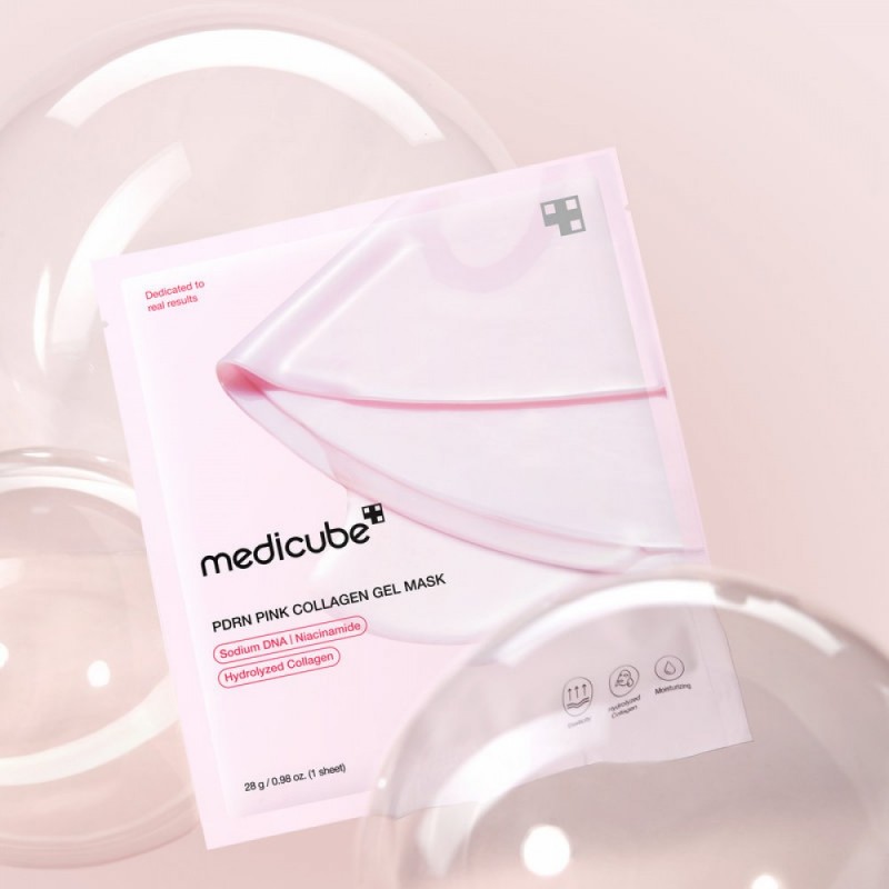 Гидрогелевая маска с полинуклеотидами и коллагеном Medicube PDRN Pink Collagen Gel Mask, 28 г