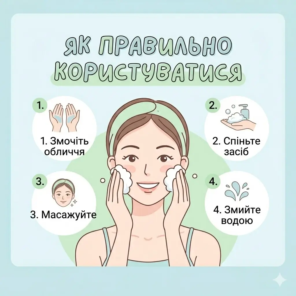 Як використовувати пінку для вмивання